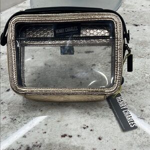 Henry Charles  Gold and Black Clear Isla Convertible Bag